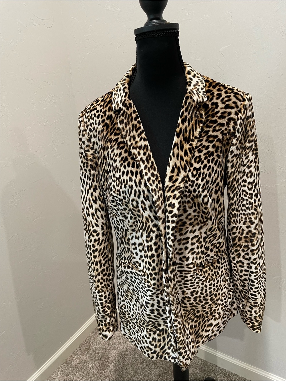 Lilly Pulitzer Leopard Print Blazer in Brown and Black